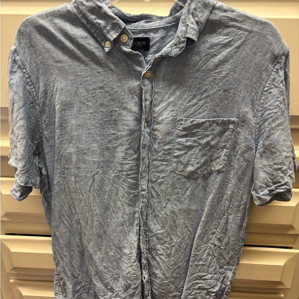 J. Crew Men's Casual Light Blue Shirt